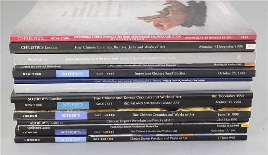 A collection of Chinese and Japanese Works of Art auction catalogues